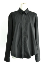 PADDED SLEEVES SHIRTS - BLACK