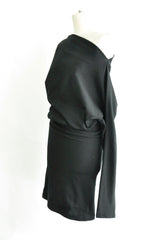 BILA LONG BIAS CUT DROPPED SHOULDER DRESS