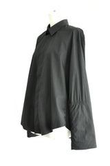 PADDED SLEEVES SHIRTS - BLACK
