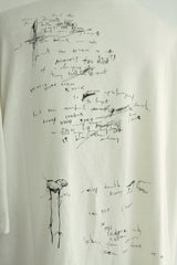 DIETER  HIGH COMFORT T-SHIRTS WITH "WILD WIND BLOWS" PRINT - IVORY