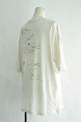 DIETER  HIGH COMFORT T-SHIRTS WITH "WILD WIND BLOWS" PRINT - IVORY