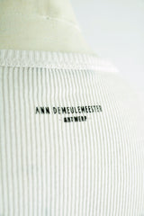 FIENE SLIM FIT LONG SLEEVE T-SHIRT WITH "DREAMS" PRINT - IVORY