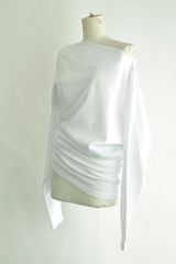 ROOS BIAS CUT DROP SHOULDER TOP - WHITE