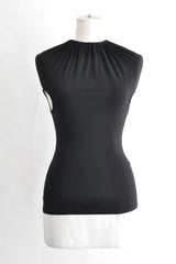 GATHERED NECK TOP