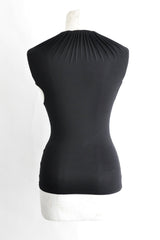 GATHERED NECK TOP