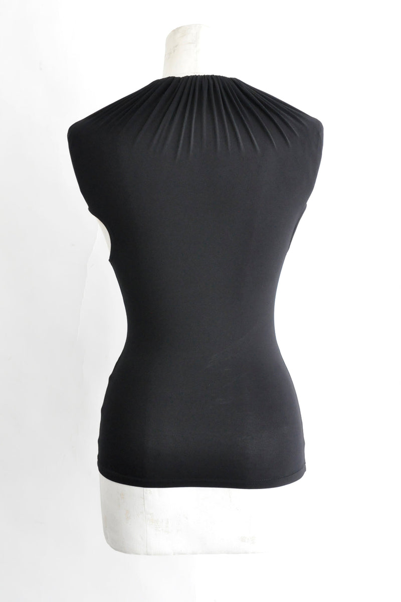 GATHERED NECK TOP