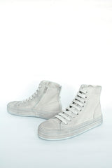 ORVO HIGH-TOP SNEAKERS - CHALK