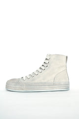 ORVO HIGH-TOP SNEAKERS - CHALK