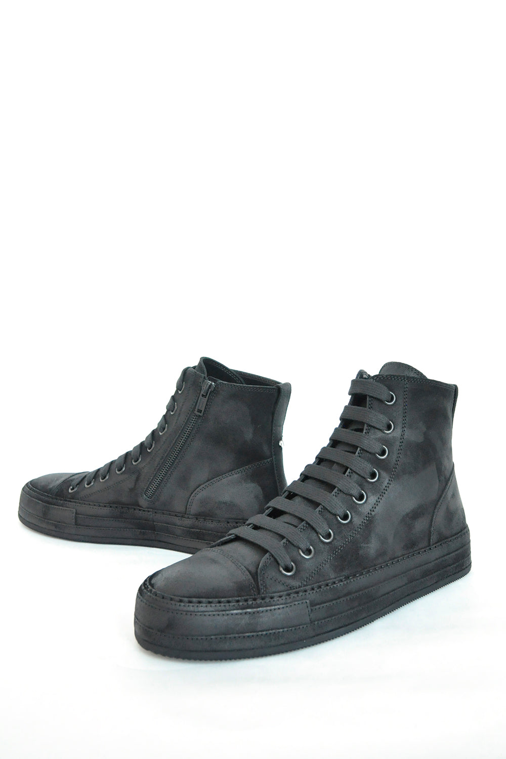 O*e様 【1万円相当のメンテナンス済み】ANN DEMEULEMEESTER長 Ann Demeulemeester ドローストリング ストレートパンツ | ブラック