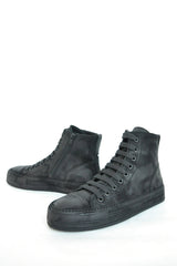 ORVO HIGH-TOP SNEAKERS - BLACK