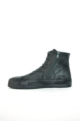 ORVO HIGH-TOP SNEAKERS - BLACK