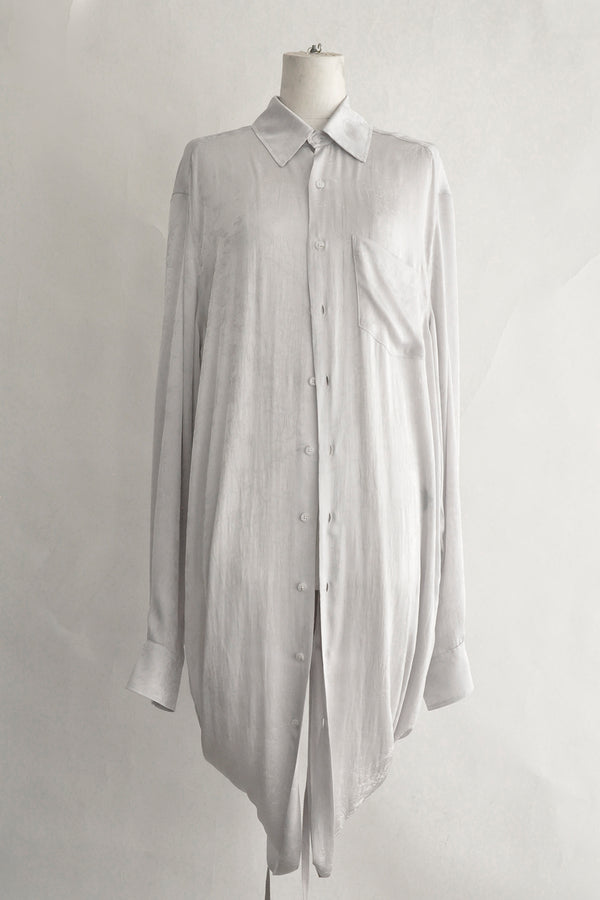 GABI LONG RELAX FIT SHIRT DRAPED ON BACK