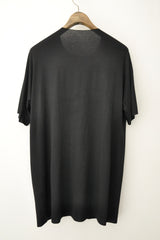 OVERSIZED ONE-PIECE SHORT SLEEVE T-SHIRT - BLACK