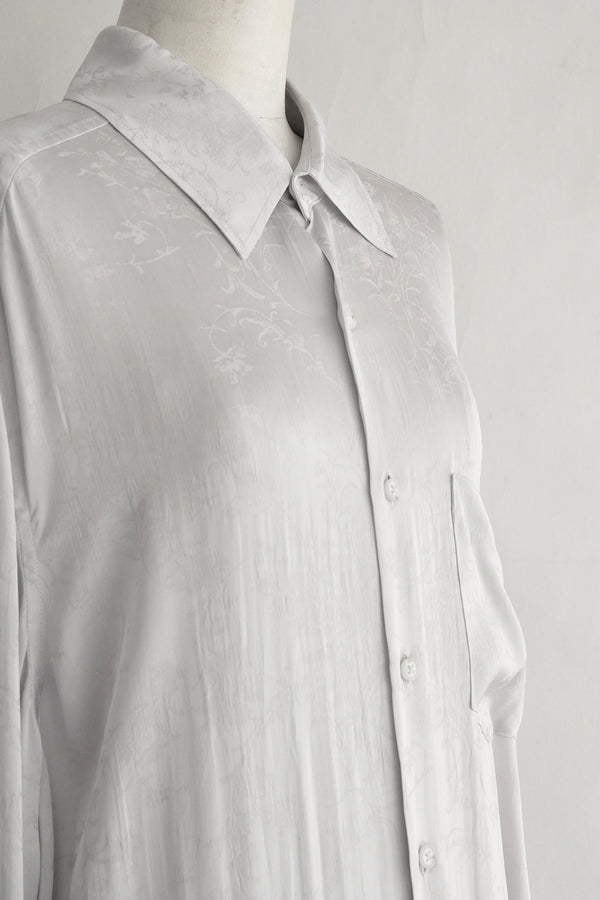 GABI LONG RELAX FIT SHIRT DRAPED ON BACK