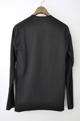 ONE-PIECE LONG SLEEVE T-SHIRT - BLACK