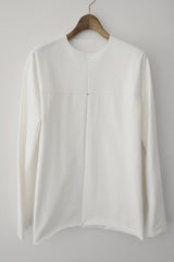 ONE-PIECE LONG SLEEVE T-SHIRT - WHITE