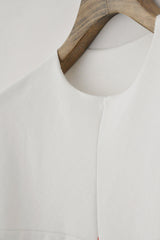 ONE-PIECE LONG SLEEVE T-SHIRT - WHITE