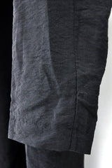 HOODED UNLINED CARDIGAN - BLACK