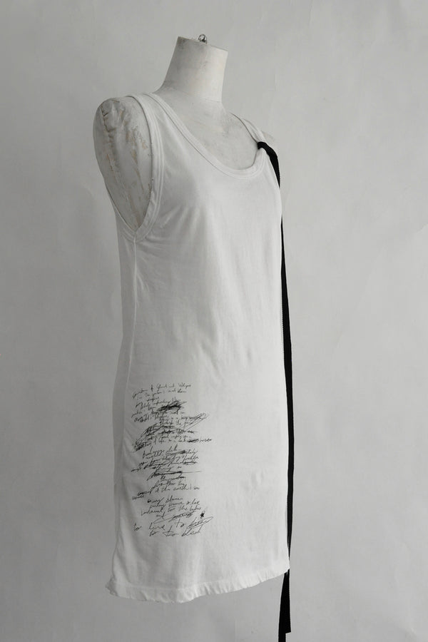 SEVA STAND TANK TOP WITH "SKETCHBOOK" PRINT
