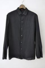 STRAIGHT MEDIUM FIT SHIRTS - BLACK