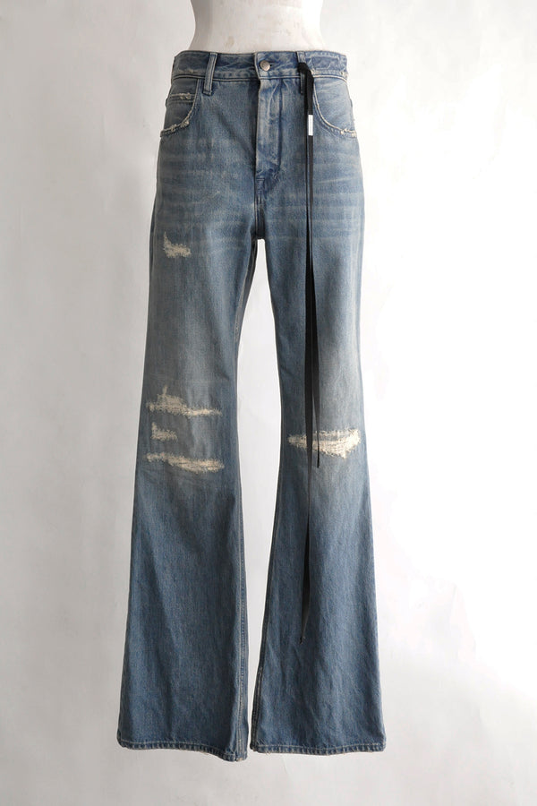 HILARIA 5-POCKETS SLIM FIT FLARED TROUSERS