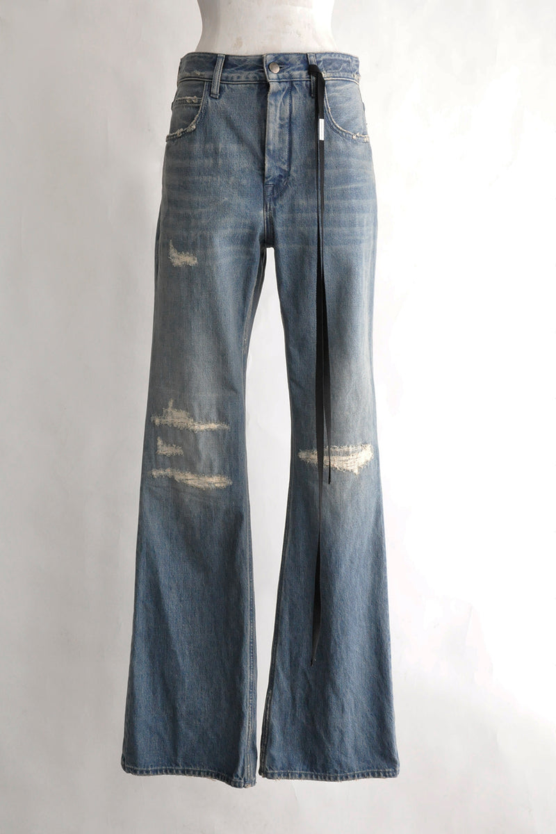 HILARIA 5-POCKETS SLIM FIT FLARED TROUSERS