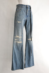 HILARIA 5-POCKETS SLIM FIT FLARED TROUSERS