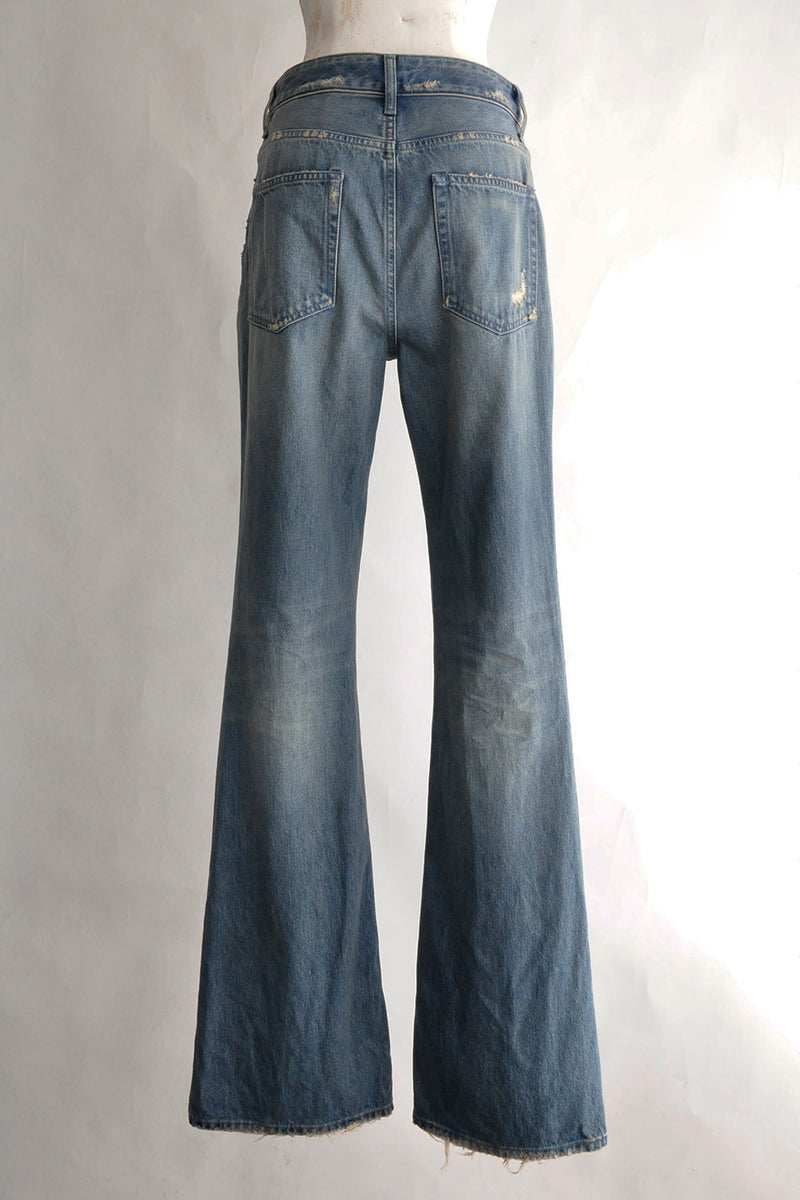 HILARIA 5-POCKETS SLIM FIT FLARED TROUSERS