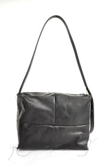 SMALL PATCHWORK SHOULDER BAG -  BLACK