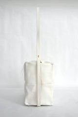 SMALL PATCHWORK SHOULDER BAG -  WHITE