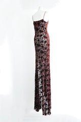 AARICIA LONG BIAS SLIP DRESS