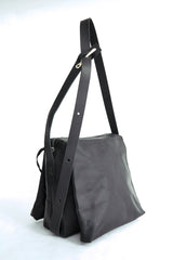 2 POCKETS MESSENGER BAG 25 - BLACK