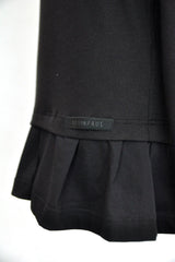 HIGH NECK LAYERED T-SHIRT BLACK