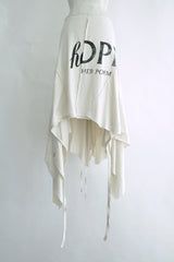 GON DECONSTRUCTED PANEL SKIRT WITH MIX PRINT