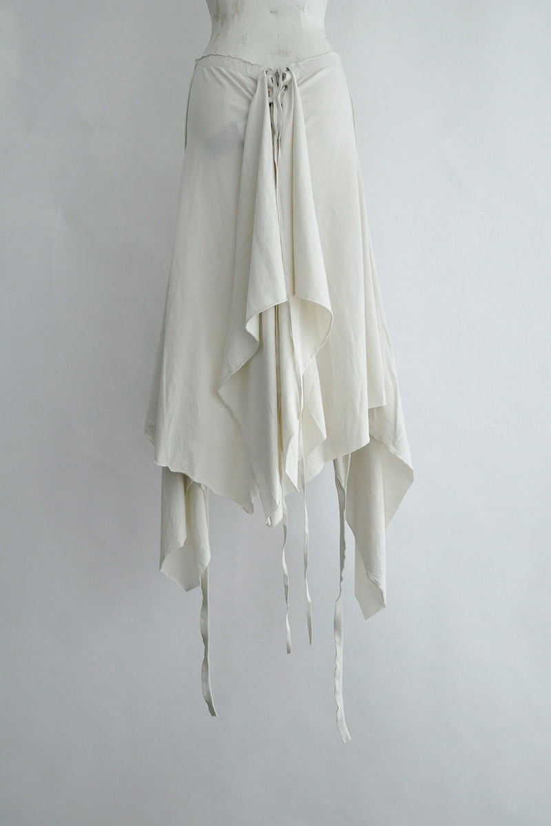 GON DECONSTRUCTED PANEL SKIRT WITH MIX PRINT