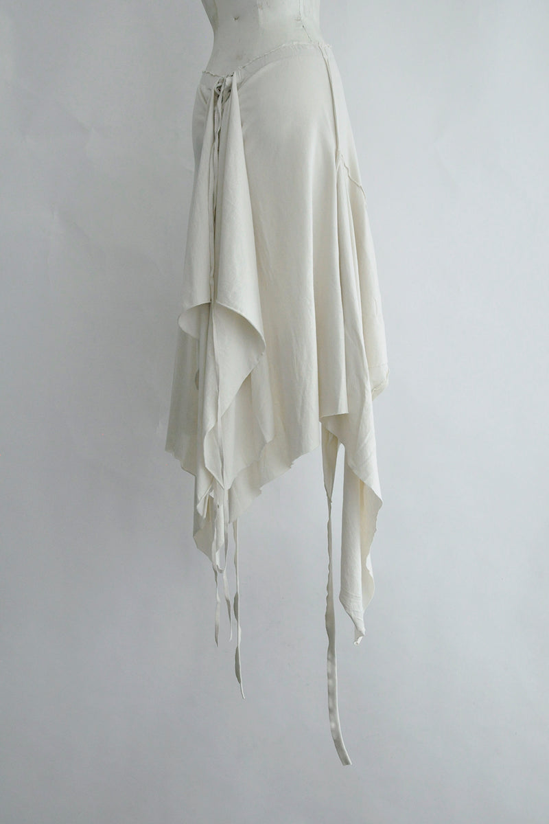 GON DECONSTRUCTED PANEL SKIRT WITH MIX PRINT