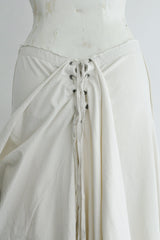 GON DECONSTRUCTED PANEL SKIRT WITH MIX PRINT