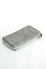 ZIPPED EXTRA LARGE WALLET - CARBON