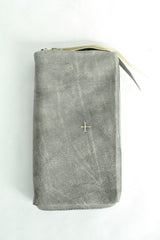 ZIPPED EXTRA LARGE WALLET - CARBON