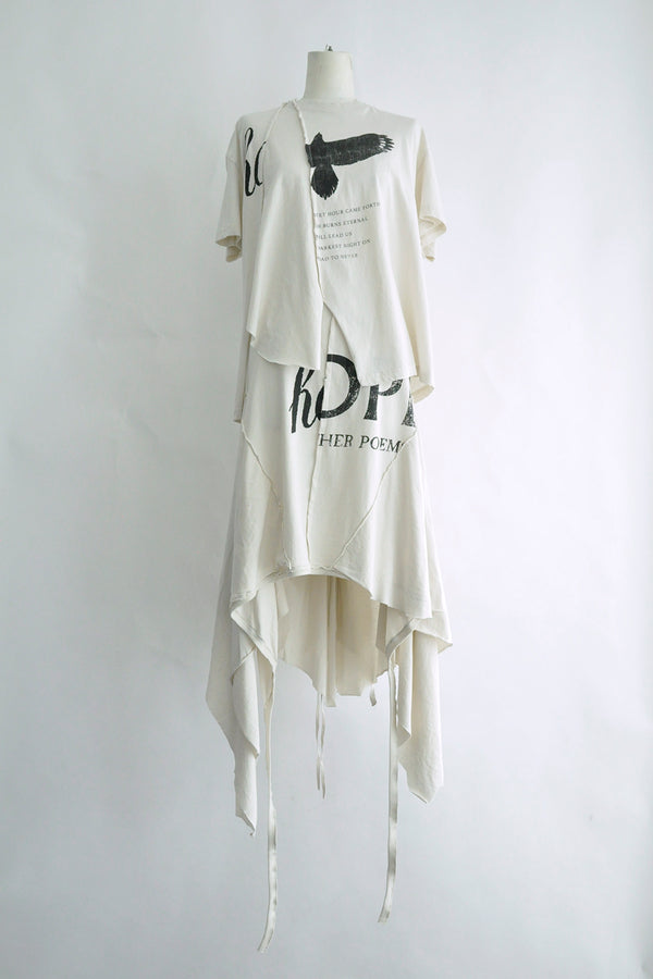 DOROTHEA DECONSTRUCTED COMFORT T-SHIRT WITH MIX PRINT