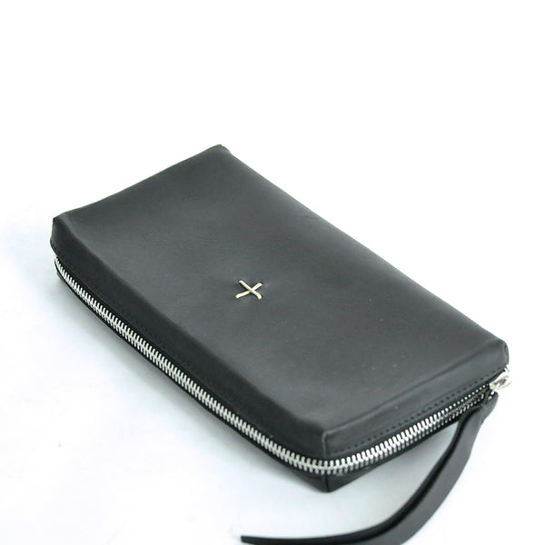 ZIPPED EXTRA LARGE WALLET - BLACK – Lift Daikanyama
