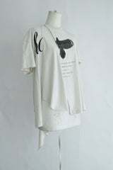 DOROTHEA DECONSTRUCTED COMFORT T-SHIRT WITH MIX PRINT