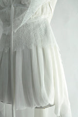 DORY ASYMMETRIC PANEL TOP WITH LACE