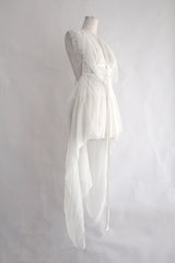 DORY ASYMMETRIC PANEL TOP WITH LACE