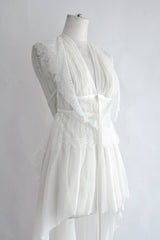 DORY ASYMMETRIC PANEL TOP WITH LACE