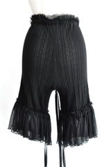 NORE COMFORT BICYCLE SHORTS WITH SILK CREPONNE RUFFLRS