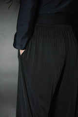 ELASTIC WAIST PANTS - CUPRO