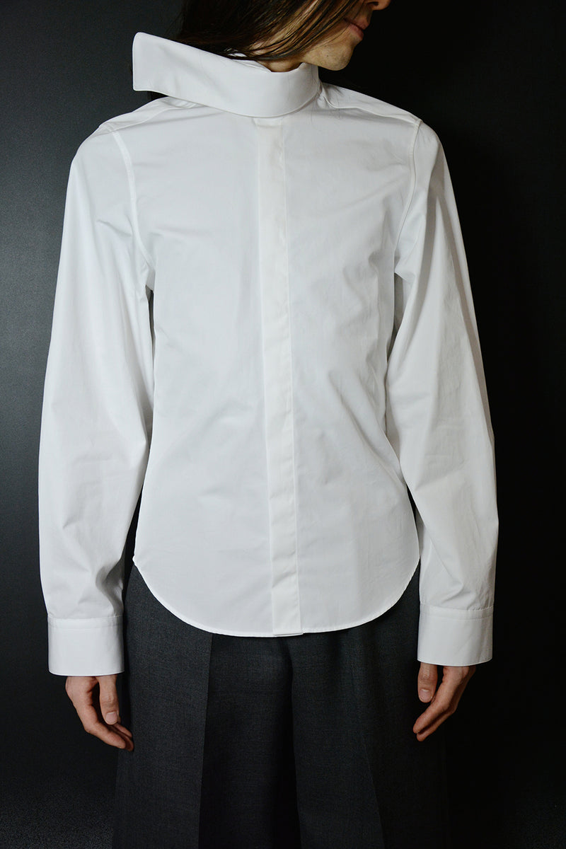 SCARF COLLAR L/S SHIRT