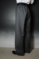 ELASTIC WAIST PANTS - WOOL TWILL TAILORIMG