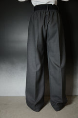 ELASTIC WAIST PANTS - WOOL TWILL TAILORIMG